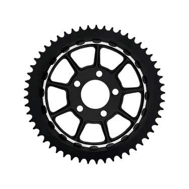Lyndall 9-Spoke Lug-Drive Sprocket - Black / 48 - Sprockets